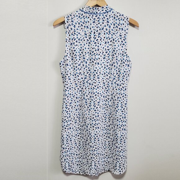 CABI Camilla Sleeveless Button Up Dress Sleeveless Leopard Print Women's Medium - Picture 9 of 14